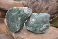 Natural Swazi Jade Cobbed Specimens x 12 from Swaziland