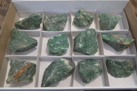 Natural Swazi Jade Cobbed Specimens x 12 from Swaziland