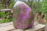 Polished Stichtite Standing Free Form x 1 From Barberton, South Africa