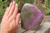 Polished Stichtite Standing Free Form x 1 From Barberton, South Africa