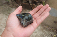 Polished On One Side Labradorite Specimens x 24 From Madagascar