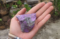 Natural Metallic Purpurite Cobbed Specimens x 12 From Erongo, Namibia