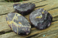 Polished Watermelon Fluorite Free Forms x 12 From Uis, Namibia