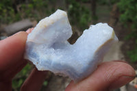 Natural Etched Blue Chalcedony Specimens x 35 From Nsanje, Malawi