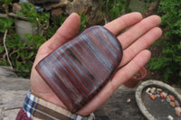 Polished Tiger Iron Jasper Standing Free Forms x 4 From Northern Cape, South Africa