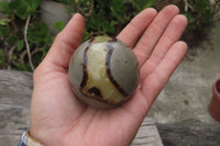 Polished Septerye Spheres x 6 From Mahajanga, Madagascar