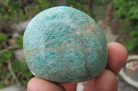 Polished Amazonite Palm Stones x 24 from Zimbabwe