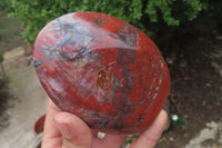 Polished Red Jasper Standing Free Forms x 3 From Madagascar