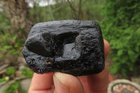 Natural Alluvial Schorl Black Tourmaline Crystals x 18 From Zimbabwe