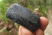 Natural Alluvial Schorl Black Tourmaline Crystals x 18 From Zimbabwe