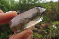 Polished Smokey Phantom Quartz Crystals x 12 From Madagascar