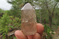 Polished Smokey Phantom Quartz Crystals x 12 From Madagascar