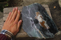 Polished Watermelon Fluorite Slice x 1 From Uis, Namibia