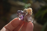 Natural Smokey Window Amethyst Crystals x 0.9 Kg Lot From Chiredzi, Zimbabwe