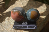 Polished Polychrome Jasper Spheres x 5 From Madagascar