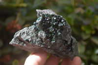 Natural Libethenite Crystals On Dolomite Matrix Specimens x 2 From Shituru, Congo