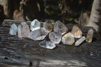 Polished Mixed Inclusion Quartz Crystals x 12 From Madagascar