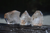 Polished Mixed Inclusion Quartz Crystals x 12 From Madagascar