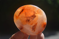 Polished Carnelian Palm Stones x 12 From Madagascar