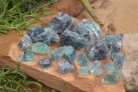 Natural Watermelon Fluorite Cobbed Specimens x 30 From Uis, Namibia