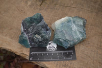 Natural Watermelon Fluorite Cobbed Specimens x 30 From Uis, Namibia