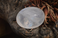 Polished Girasol Pearl Quartz Palm Stones x 12 From Ambatondrazaka, Madagascar