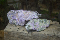 Natural Stichtite Specimens x 2 From Barberton, South Africa