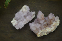 Natural Ametrine Spirit Quartz Clusters x 2 From Boekenhouthoek, South Africa