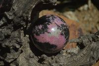 Polished Rhodonite Spheres x 2 From Madagascar