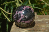 Polished Rhodonite Spheres x 2 From Madagascar