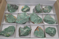 Natural Jade Cobbed Specimens x 12 From Swaziland