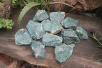 Natural Jade Cobbed Specimens x 12 From Swaziland