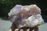 Natural Jacaranda Amethyst Quartz Clusters x 2 from Mumbwa, Zambia