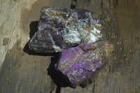 Natural Metallic Purpurite Cobbed Specimens x 5 From Erongo, Namibia