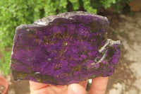 Polished Rare Metallic Purpurite Slices x 4 From Erongo, Namibia