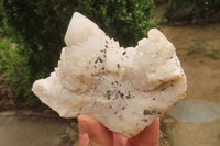 Natural Groovy Cascading Candle Quartz Clusters x 6 From Antsirabe, Madagascar