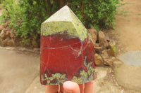 Polished Rare Dragons Blood Stone Points x 3 From Tshipise, South Africa