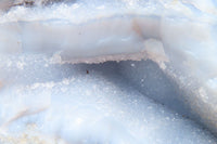 Natural XL Blue Lace Agate Geode Specimens x 2 From Nsanje, Malawi