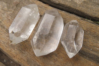 Polished Clear Quartz Points and Double Terminated Crystals x 35 From Madagascar