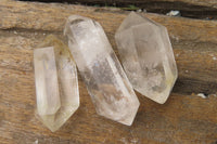 Polished Clear Quartz Points and Double Terminated Crystals x 35 From Madagascar