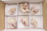 Natural Pale Lilac Spirit Quartz Clusters x 6 From Boekenhouthoek, South Africa