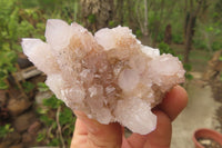 Natural Pale Lilac Spirit Quartz Clusters x 6 From Boekenhouthoek, South Africa