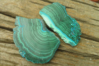 Polished Rare Malacolla Slices x 6 From Kalukundi Mine, Congo