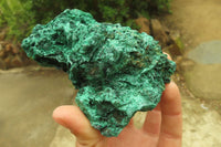 Natural Silky Malachite Specimens x 3 From Kasompe, Congo