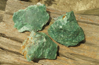 Natural Jade Cobbed Specimens x 12 From Swaziland