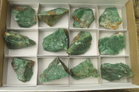 Natural Jade Cobbed Specimens x 12 From Swaziland