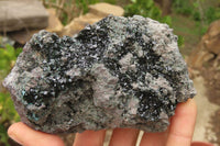 Natural Libethenite Crystals On Dolomite Matrix Specimens x 2 From Shituru, Congo