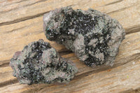 Natural Libethenite Crystals On Dolomite Matrix Specimens x 2 From Shituru, Congo