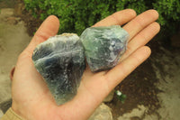 Natural Watermelon Fluorite Cobbed Specimens x 12 From Uis, Namibia