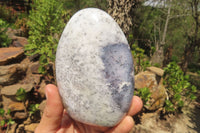 Polished Dendritic Opal Standing Free Forms x 3 From Moralambo, Madagascar